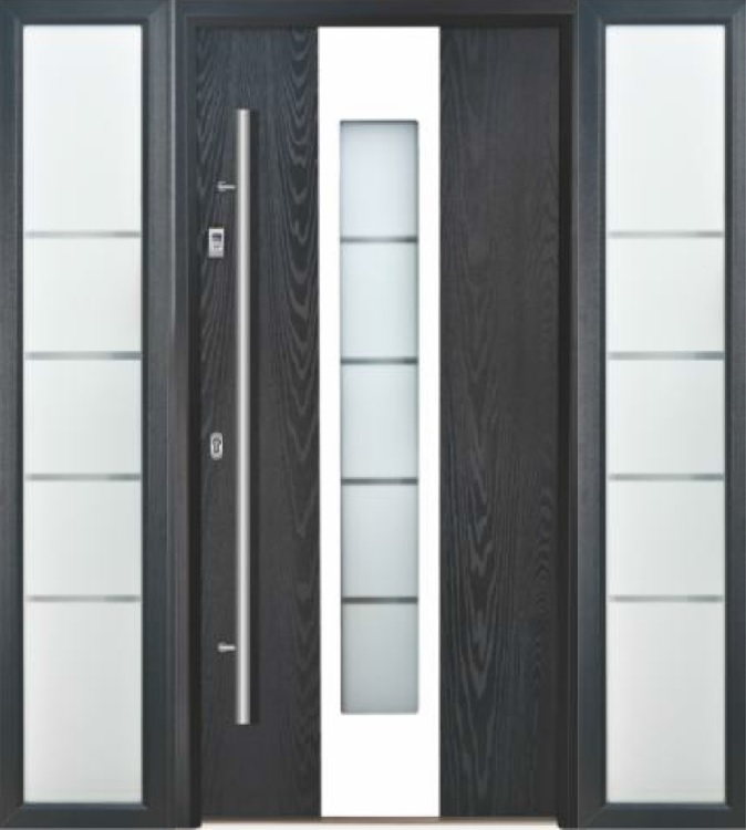 Kompozicinės durys Diplomat 4U su dvejomis šoninėmis dalimis